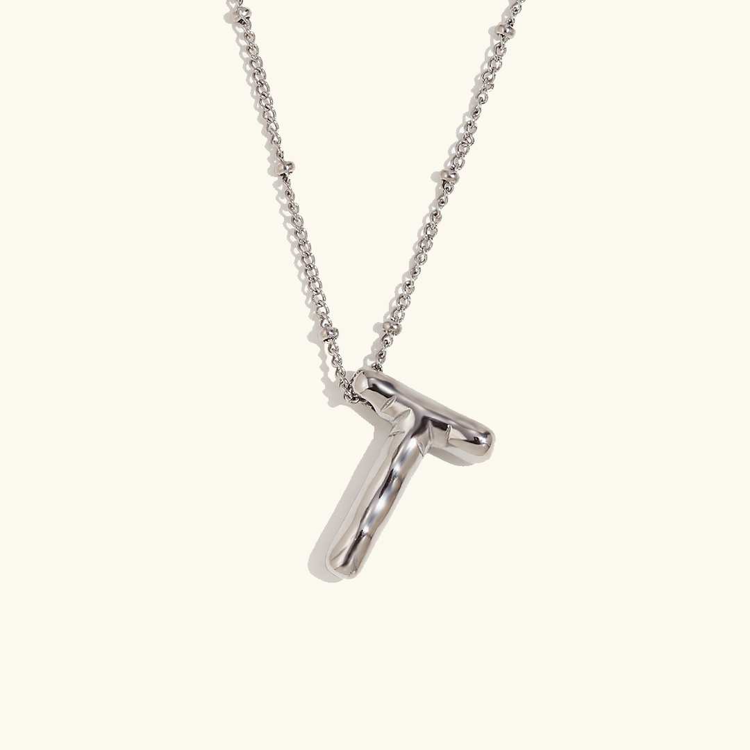 Personalized Gold Initial Necklace - 18k Gold-Plated Pendant, Hypoallergenic Design, 18-Inch Chain 15