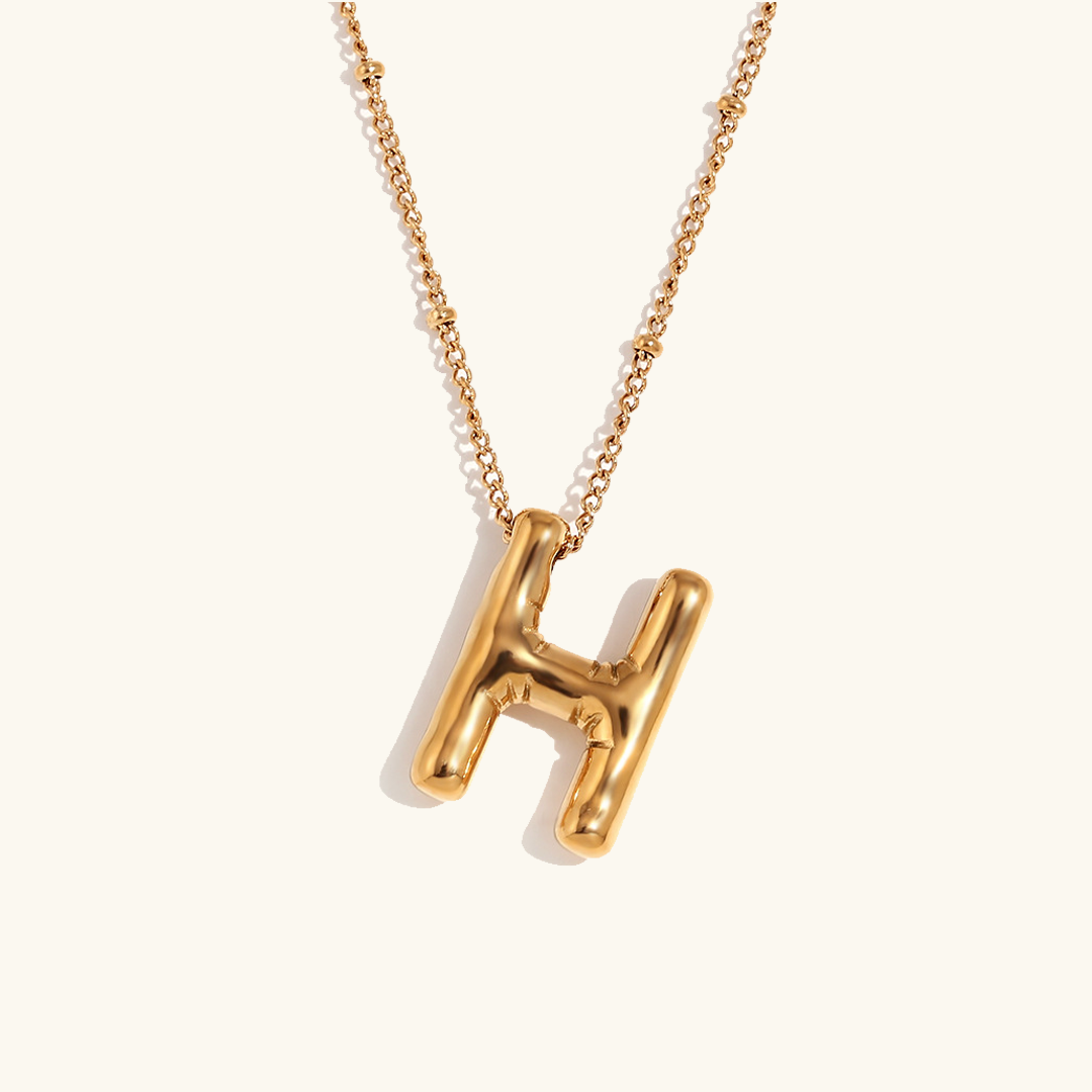 Personalized Gold Initial Necklace - 18k Gold-Plated Pendant, Hypoallergenic Design, 18-Inch Chain 25