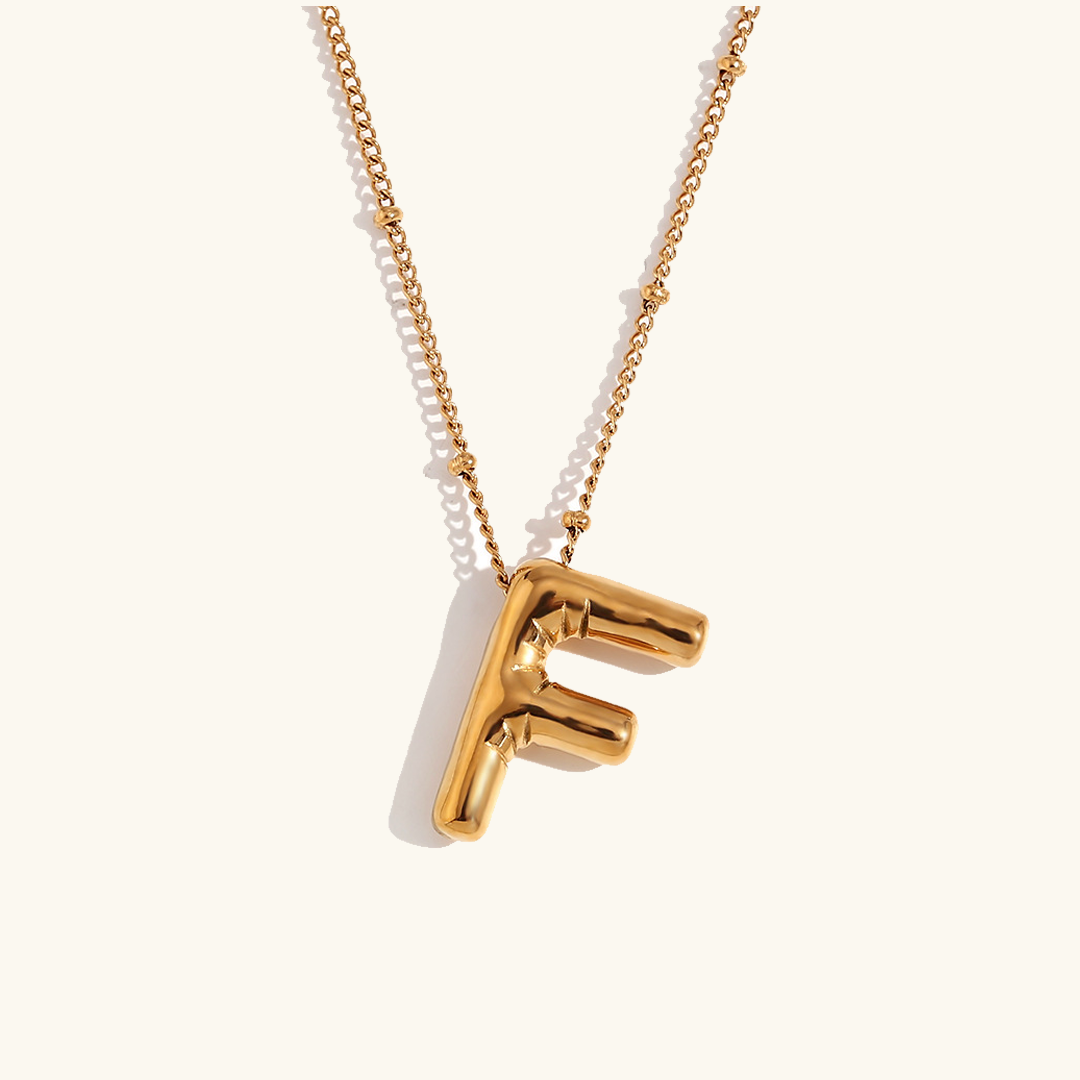 Personalized Gold Initial Necklace - 18k Gold-Plated Pendant, Hypoallergenic Design, 18-Inch Chain 38