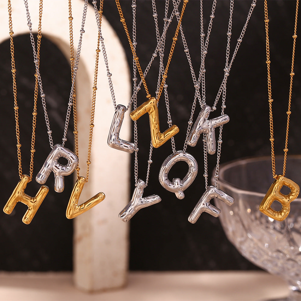 Personalized Gold Initial Necklace - 18k Gold-Plated Pendant, Hypoallergenic Design, 18-Inch Chain 4
