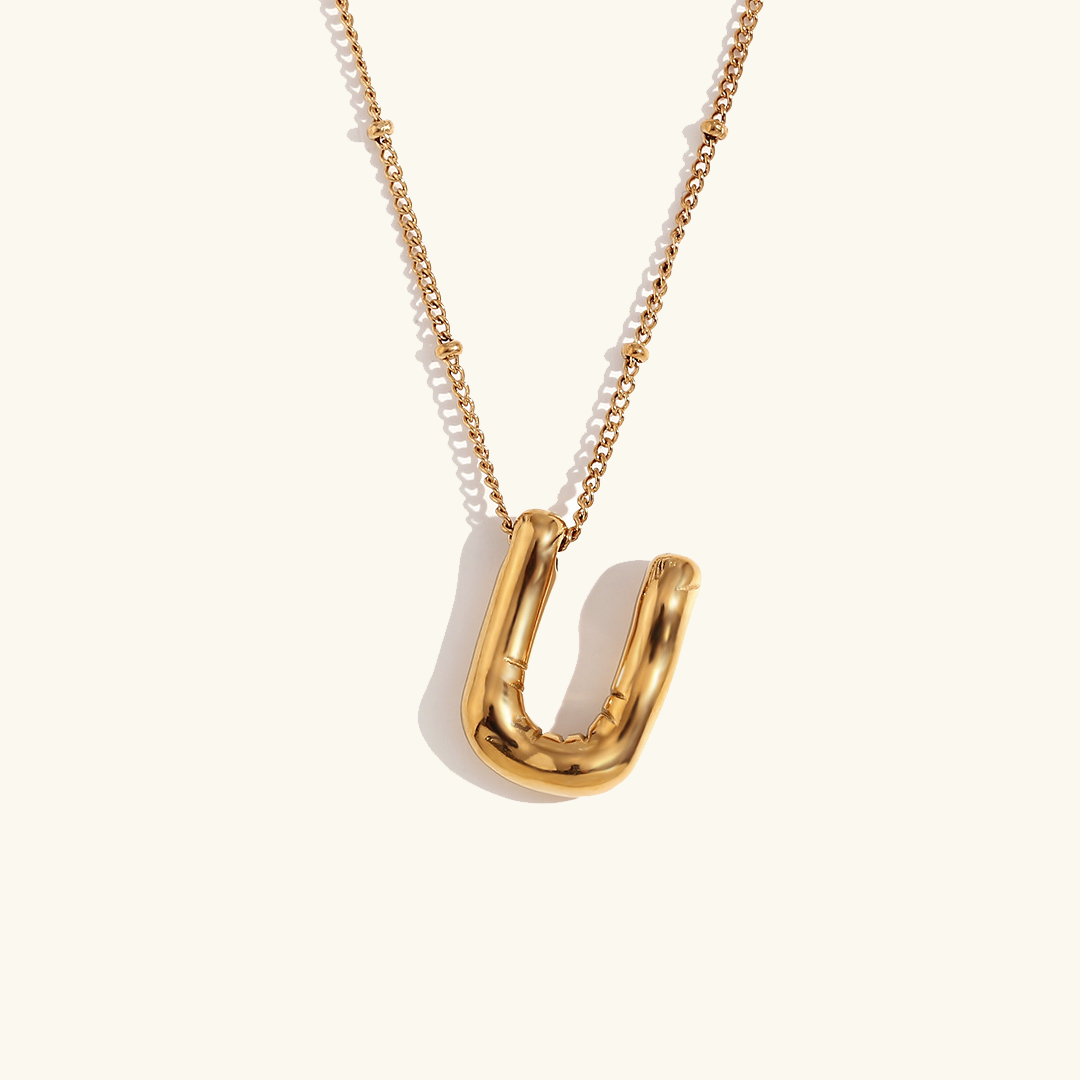 Personalized Gold Initial Necklace - 18k Gold-Plated Pendant, Hypoallergenic Design, 18-Inch Chain 40