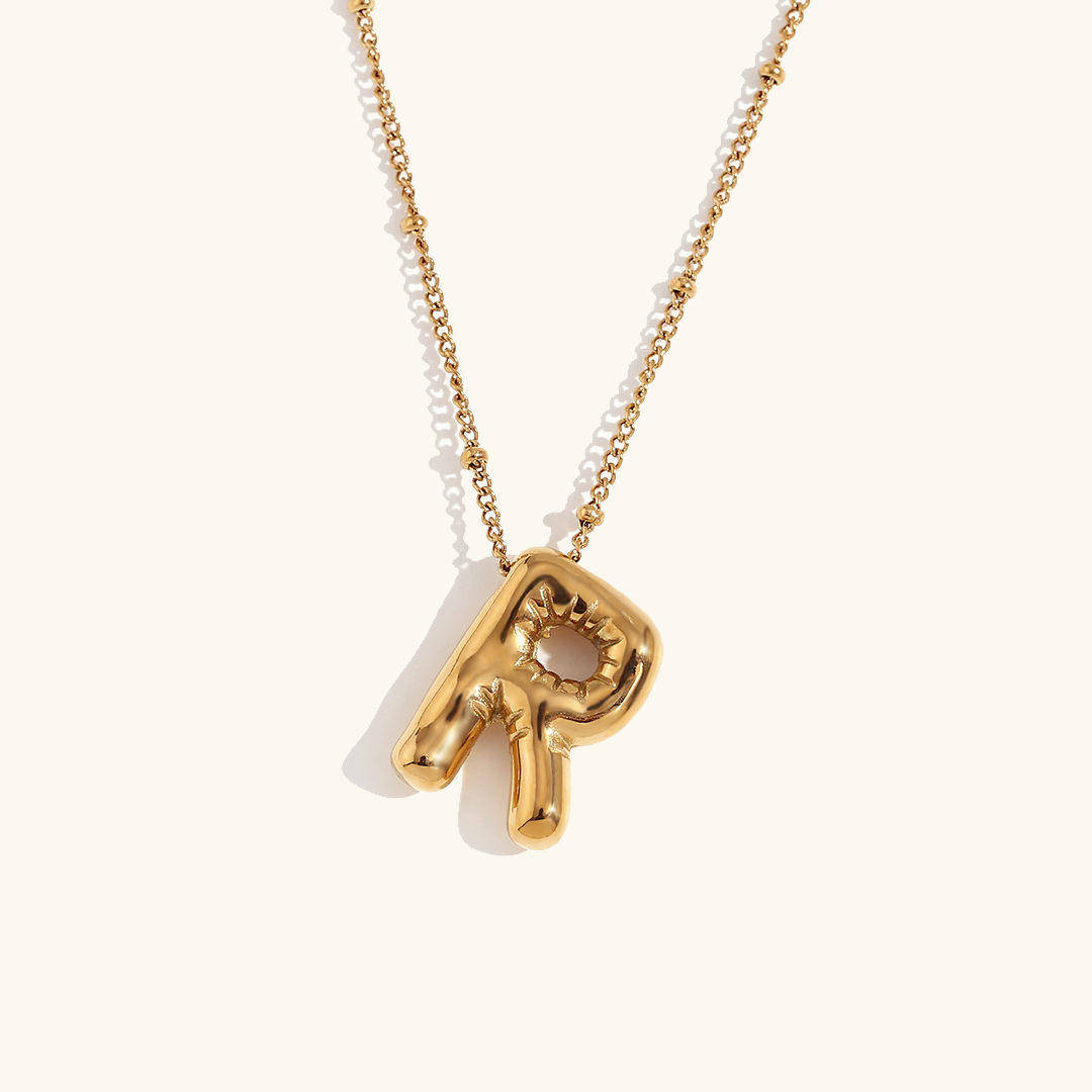 Personalized Gold Initial Necklace - 18k Gold-Plated Pendant, Hypoallergenic Design, 18-Inch Chain 44