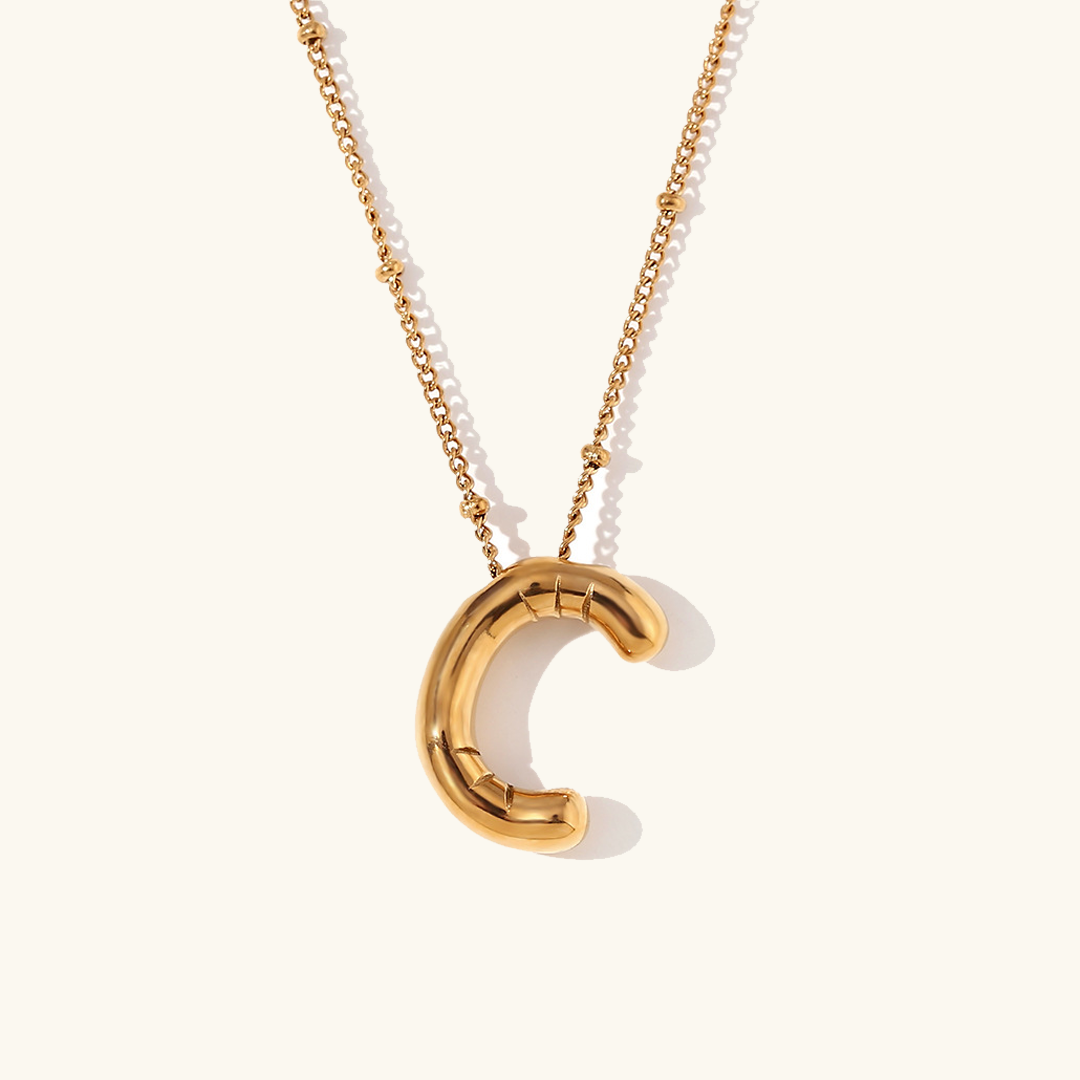 Personalized Gold Initial Necklace - 18k Gold-Plated Pendant, Hypoallergenic Design, 18-Inch Chain 49