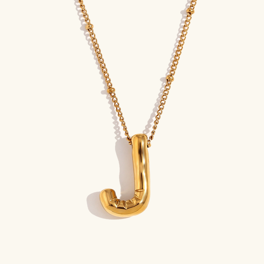 Personalized Gold Initial Necklace - 18k Gold-Plated Pendant, Hypoallergenic Design, 18-Inch Chain 51