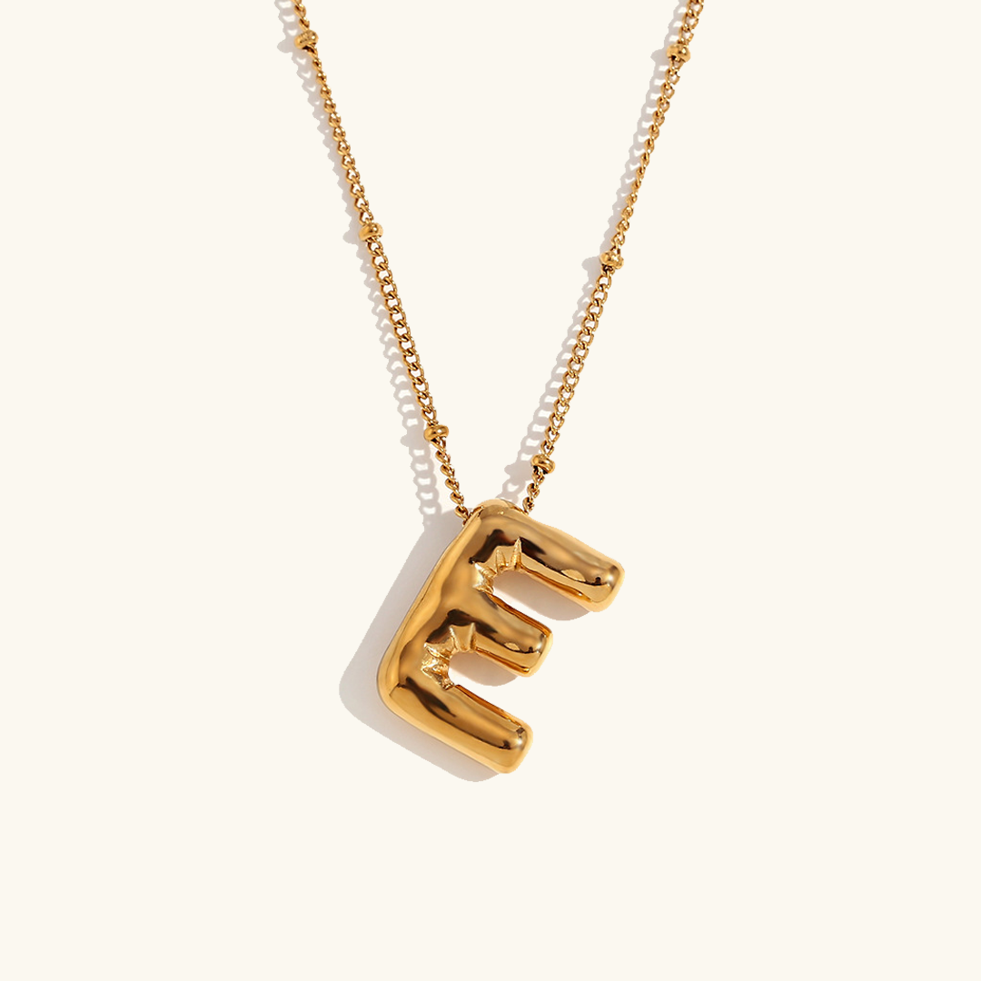 Personalized Gold Initial Necklace - 18k Gold-Plated Pendant, Hypoallergenic Design, 18-Inch Chain 56