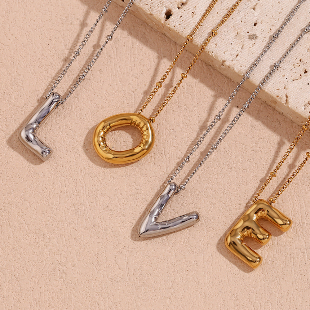 Personalized Gold Initial Necklace - 18k Gold-Plated Pendant, Hypoallergenic Design, 18-Inch Chain 6