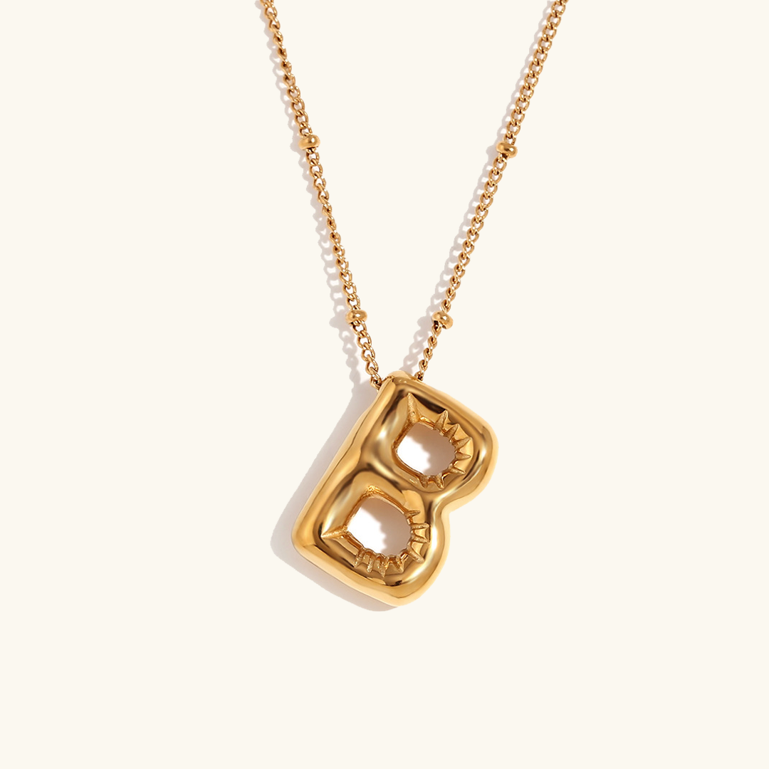Personalized Gold Initial Necklace - 18k Gold-Plated Pendant, Hypoallergenic Design, 18-Inch Chain 8