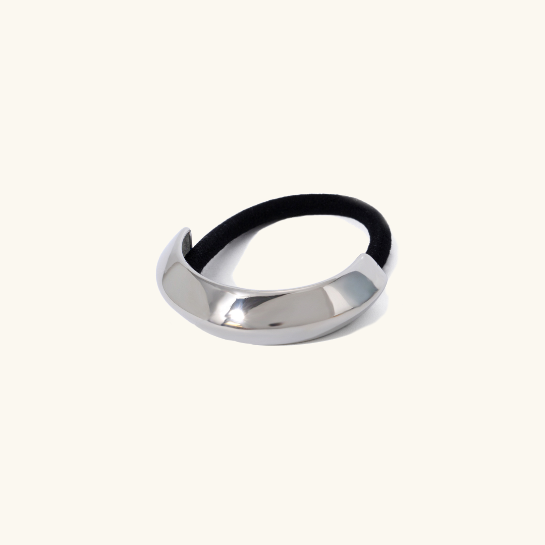 Petite Arch Pony Cuff – Waterproof and Hypoallergenic Hair Accessory in 18k Gold-Plated Stainless Steel 2