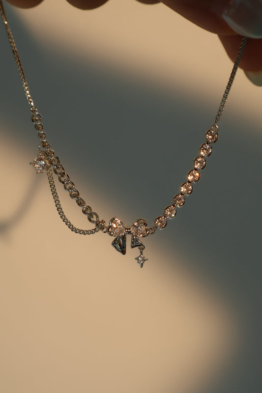 Men's Bracelet Silver Bowknot Zirconia - 2