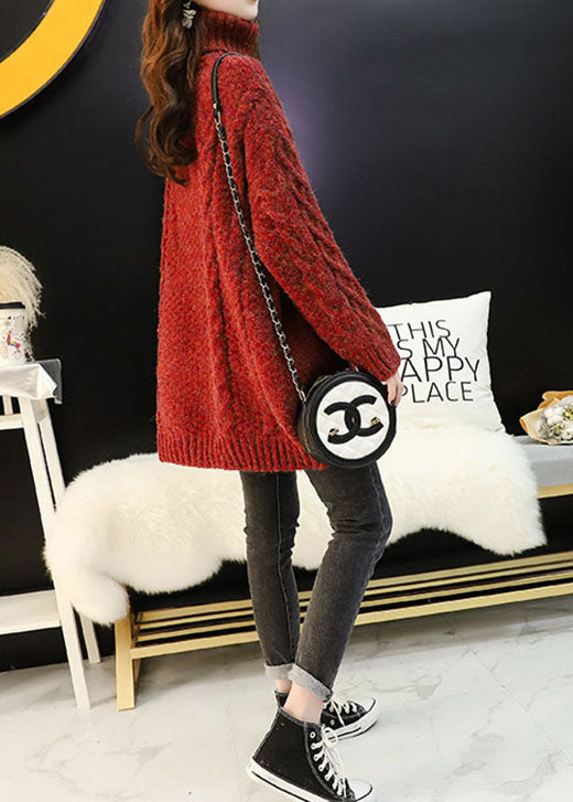 Plus Size Sweater Mulberry Knit Winter - 4