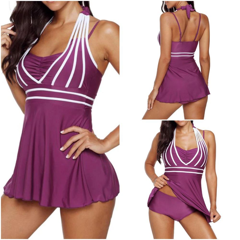Penny Plus Size Retro Two Piece Swimsuit | Flowy Top, Comfortable Fit for Curvy Women - Image 8