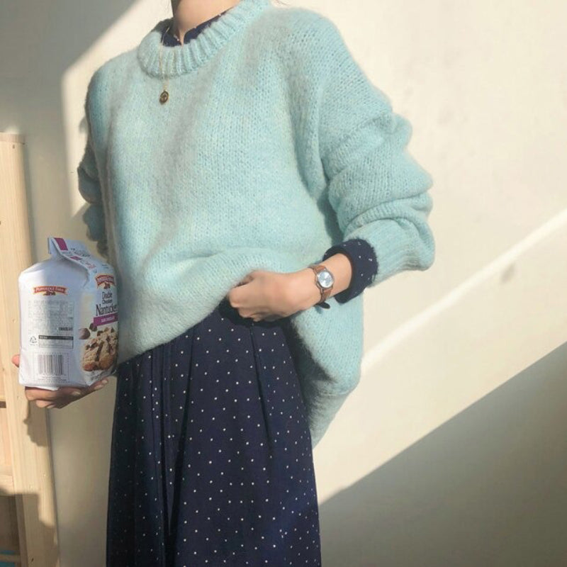 Posh Knitted Pullover Long Sleeve Winter Loose Sweaters 13