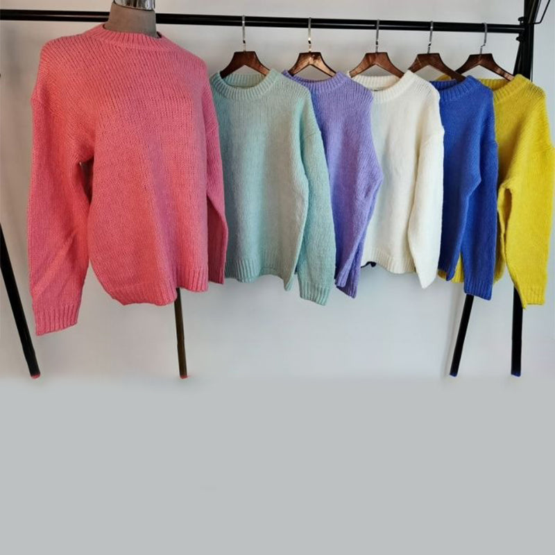 Posh Knitted Pullover Long Sleeve Winter Loose Sweaters 6