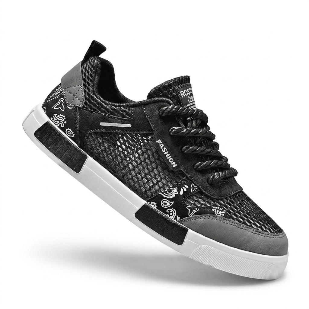 Men's Breathable Mesh Orthopedic Sneakers – packaging view | Hensley London