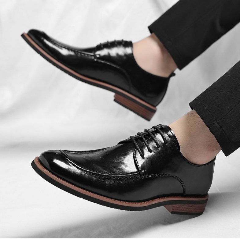Men's Leather Dress Shoes – product view | Hensley London