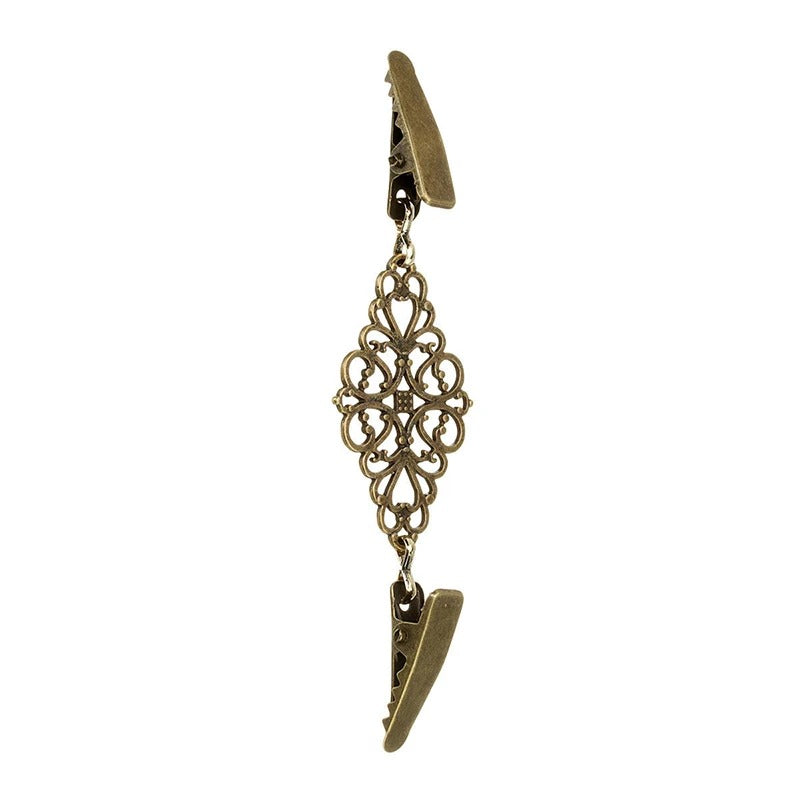 Retro Flower Pattern Cardigan Clip 9