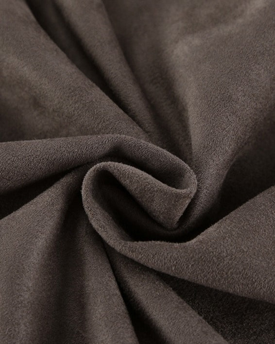 Rex Men's Jacket | Suede Blend, Stand Collar, Loose Fit 4