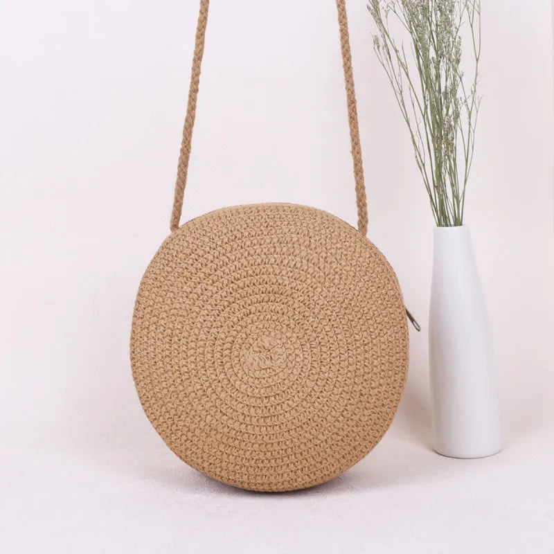 Women's Crossbody Bag Beige Mini Polyester-4