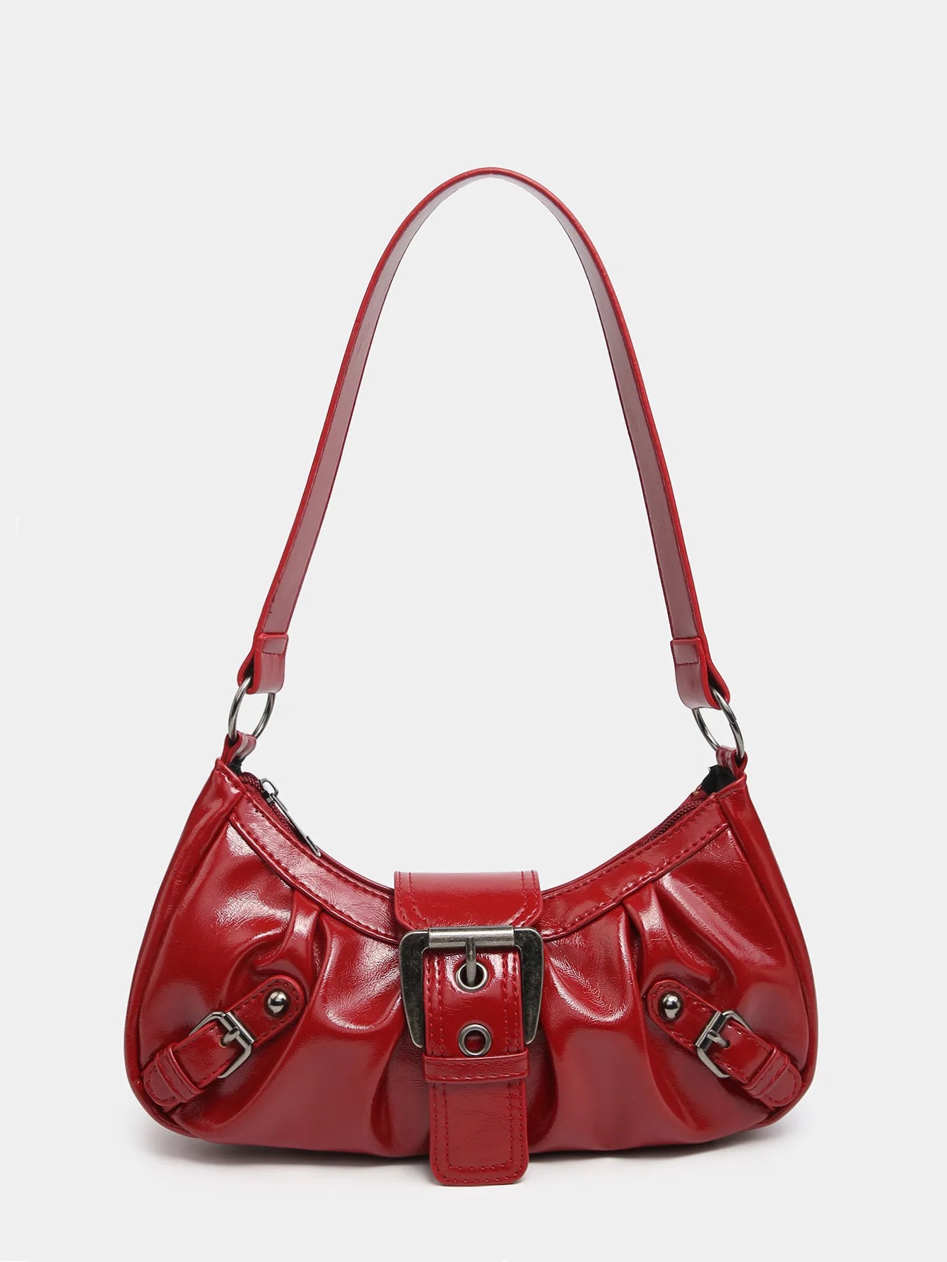 Variant image for Women's Shoulder Bag Brown One Size Leather Retro Style-3