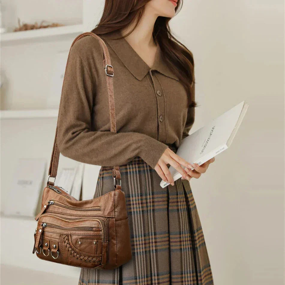 Women's Handbag Black One Size Faux Leather-2