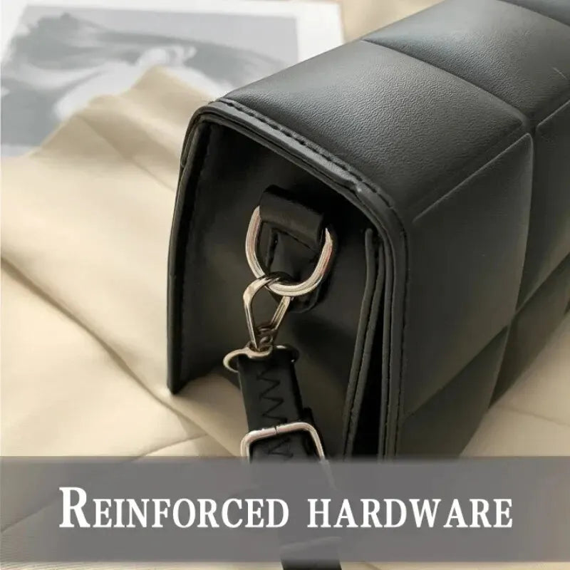 Women's Crossbody Bag Black Small PU Leather-5