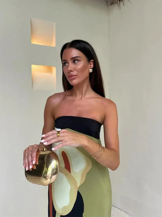 Women's Maxi Dress Multi Color Size M Rayon Blend-2