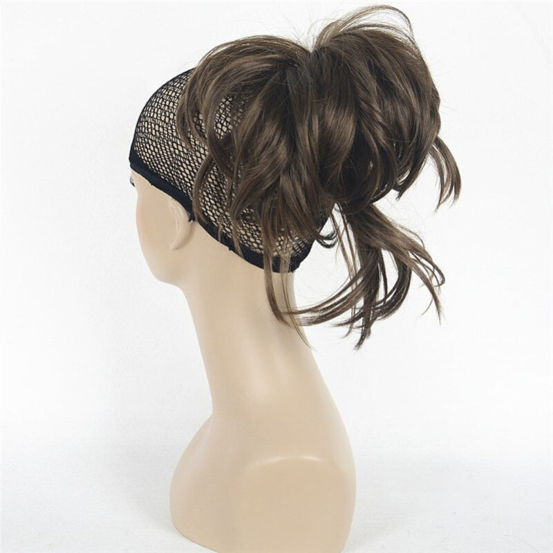 Short Natural Wave Ponytail Extension with Claw Clip – Easy Clip-On Hairpiece 12