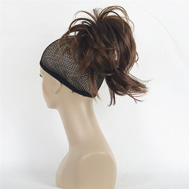 Short Natural Wave Ponytail Extension with Claw Clip – Easy Clip-On Hairpiece 14