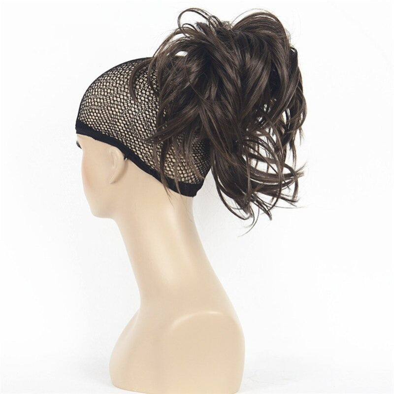 Short Natural Wave Ponytail Extension with Claw Clip – Easy Clip-On Hairpiece 19