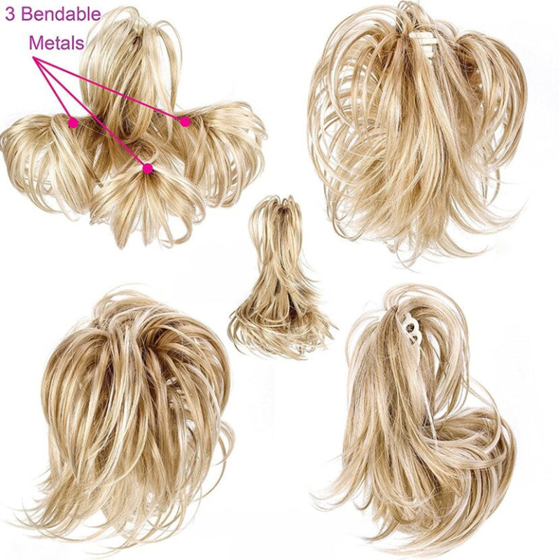 Short Natural Wave Ponytail Extension with Claw Clip – Easy Clip-On Hairpiece 5