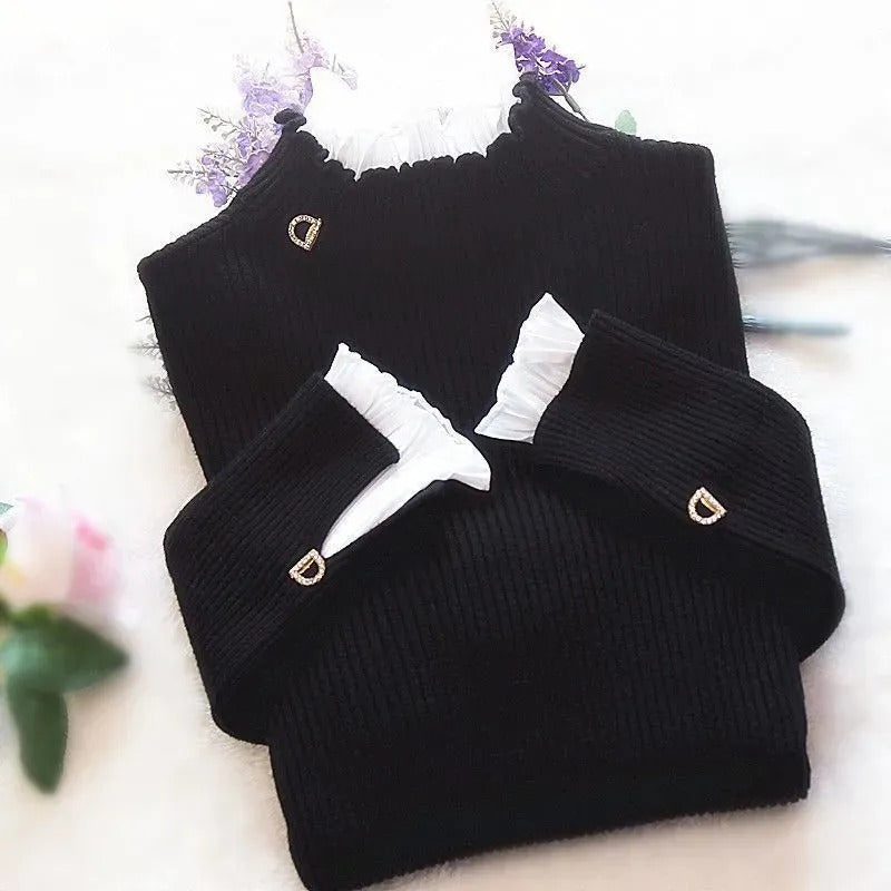 Slim-Fit Winter Turtleneck Long Sleeve Sweater Tops 4