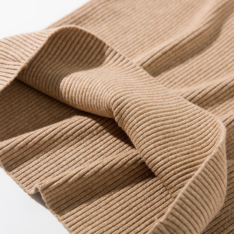 Slim-fit Solid Colored Knitted Turtleneck Pullover Sweaters 6