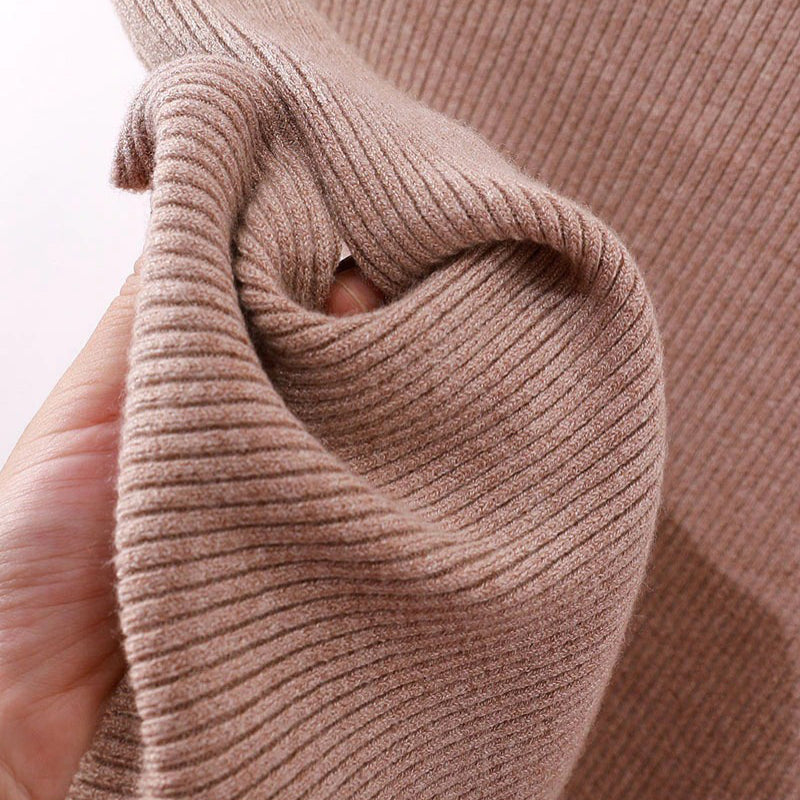 Slim Fit O-Neck Knitted Long Sleeve Pullover Sweaters 7