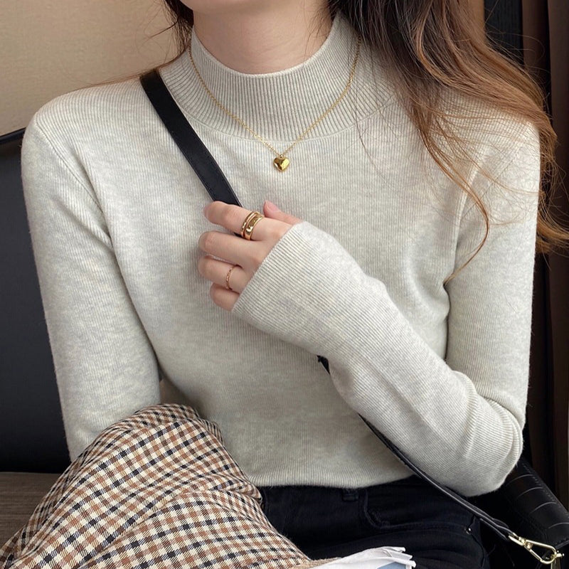 Slim Fit Turtleneck Long Sleeve Pullover Sweaters 0