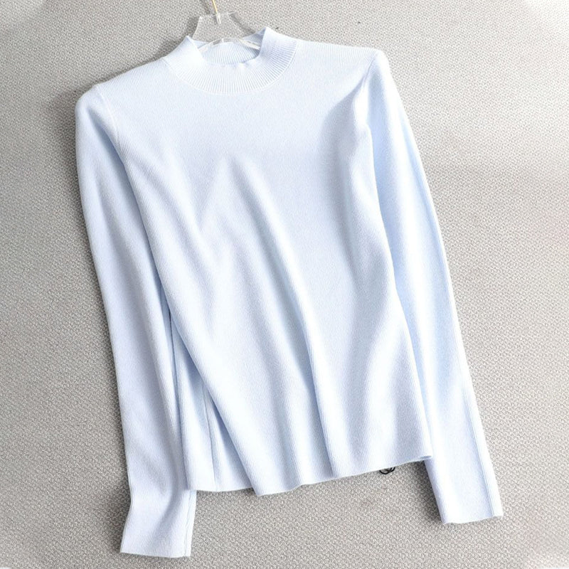 Slim Fit Turtleneck Long Sleeve Pullover Sweaters 12