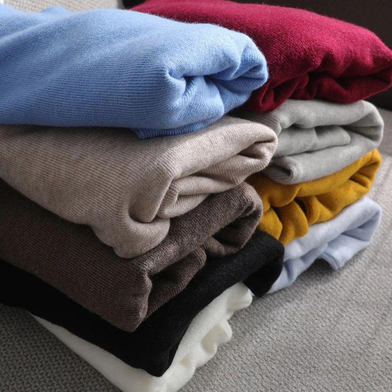 Slim Fit Turtleneck Long Sleeve Pullover Sweaters 3