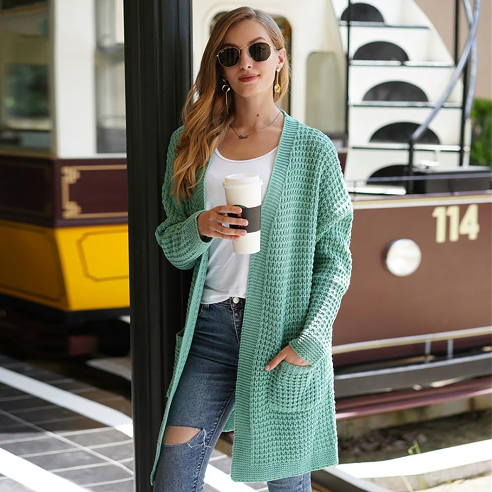 Soft and Cozy Knitted Long Sleeve Cardigan Sweater 0
