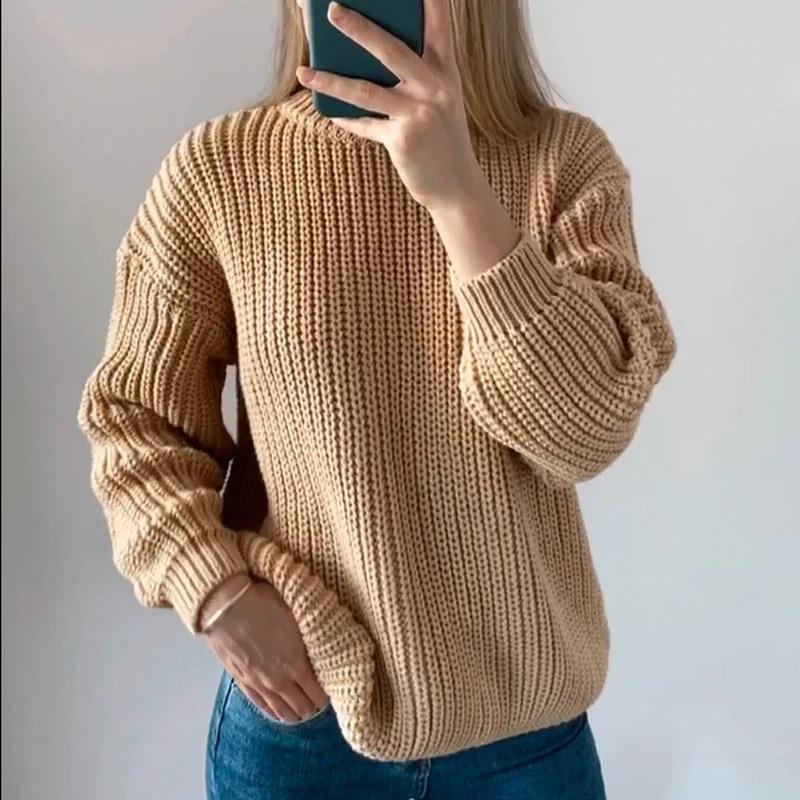 Soft and Warm Knitted Oversized Sweater 9