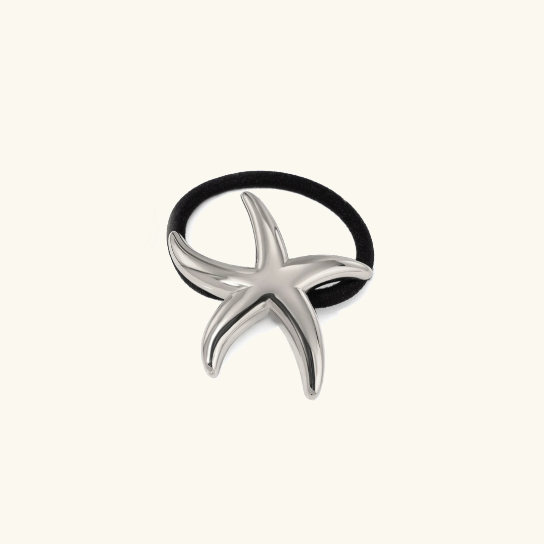 Starry Gold Hair Tie with Waterproof Design – Hypoallergenic Stainless Steel-Plated Accessory 3