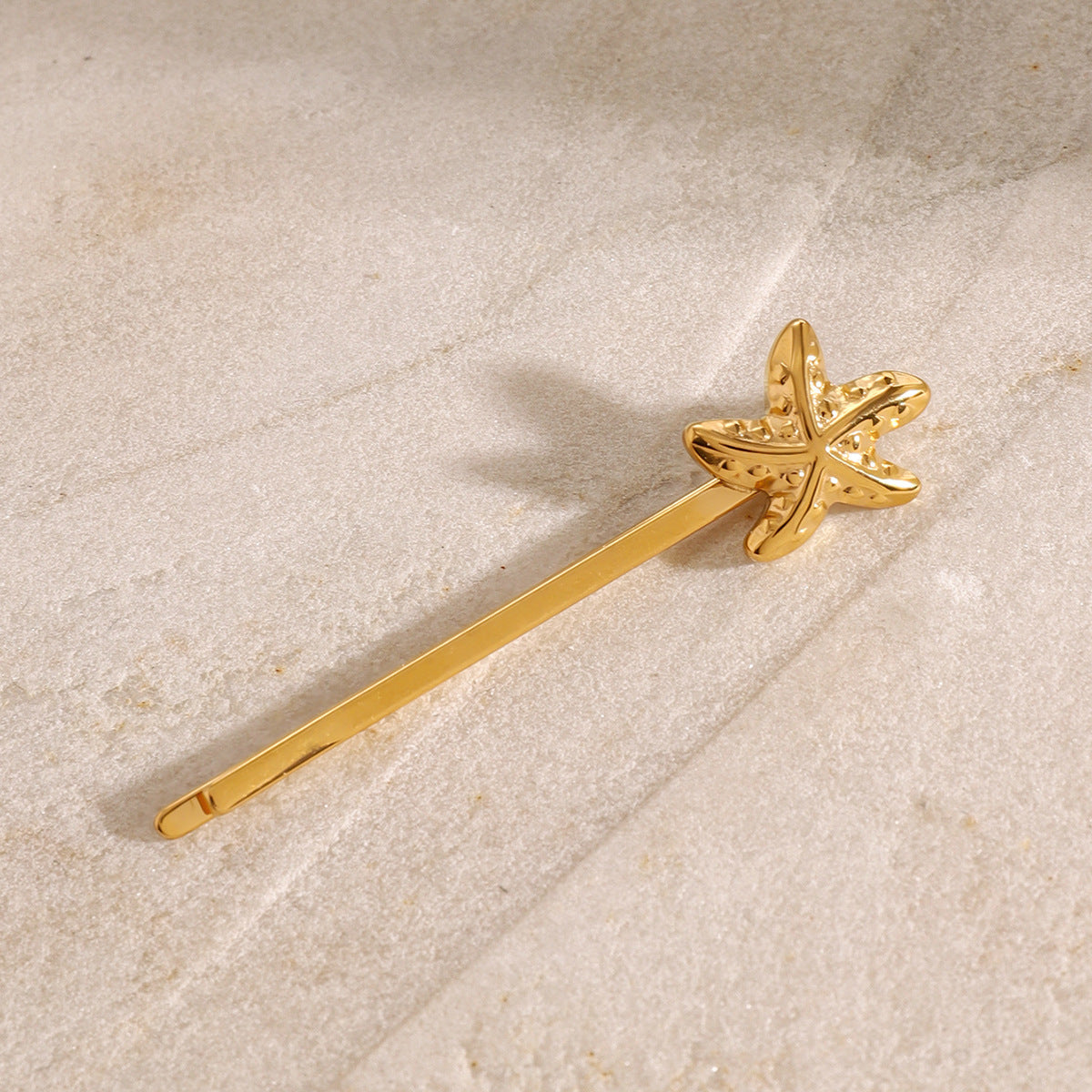 Stellar Starfish Gold French Pin – Nautical Charm with Hypoallergenic Stainless Steel 3