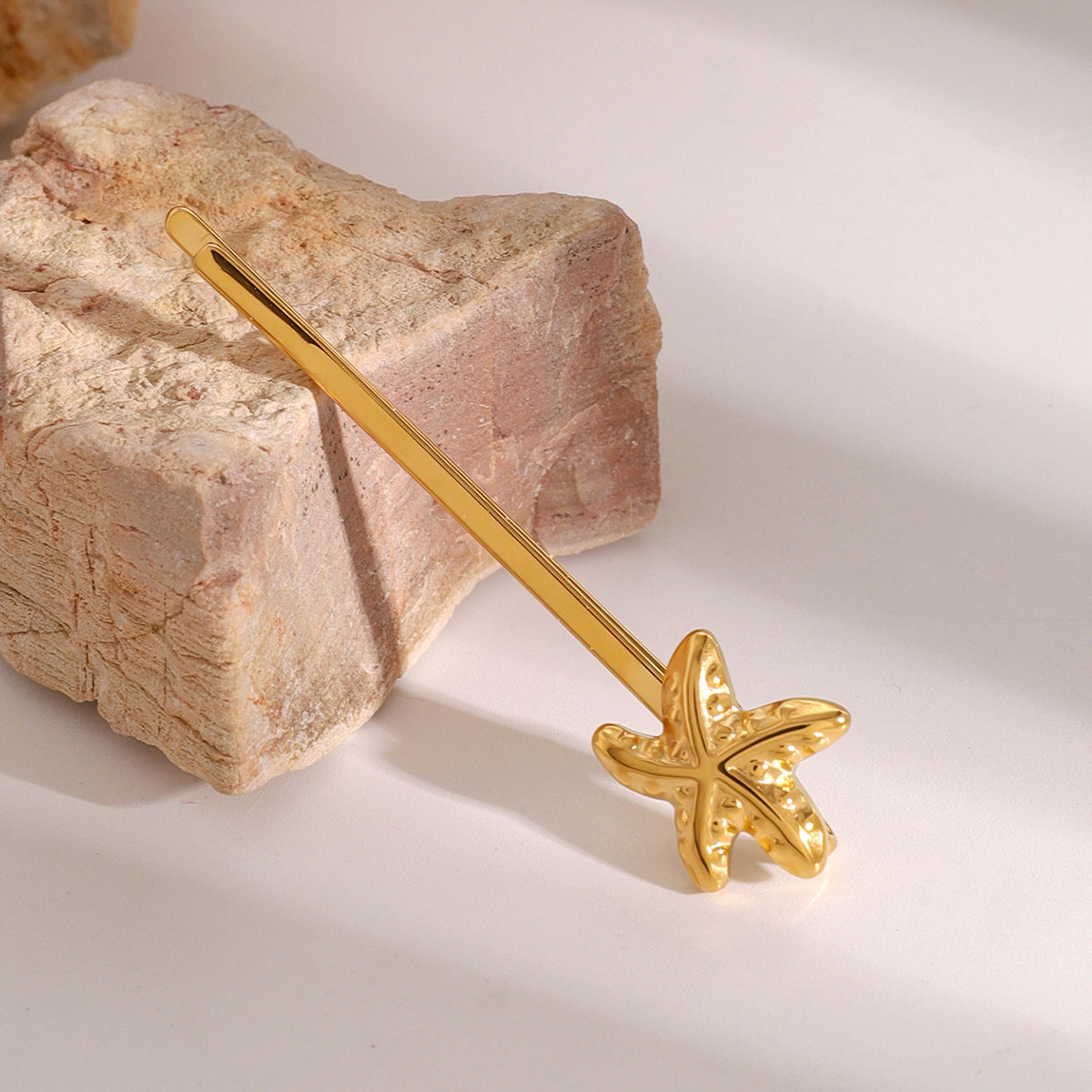 Stellar Starfish Gold French Pin – Nautical Charm with Hypoallergenic Stainless Steel 4