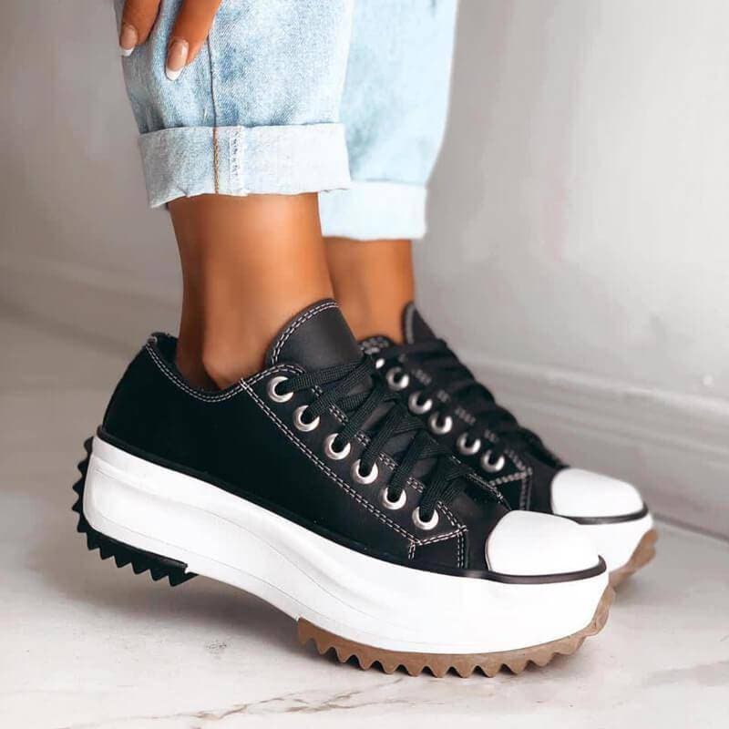 Stylish Women's Platform Sneakers with Chunky Sole – Casual and Trendy Footwear 2