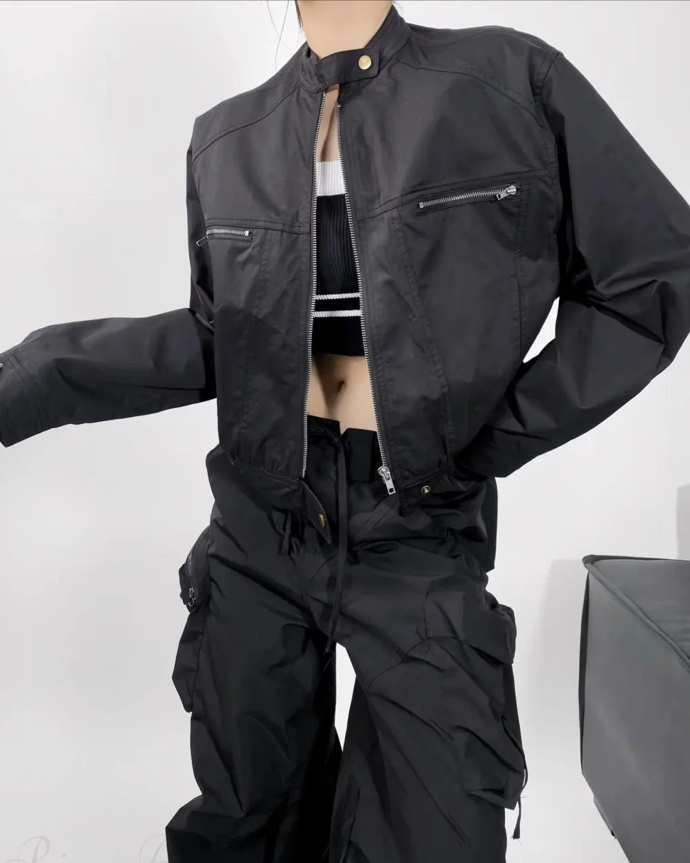 Teco Men's Jacket | Loose Fit, Stand Collar, Functional Pockets 7