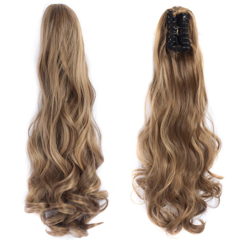 Thick Long Wavy Ponytail Clip-in Hair Extension – Natural Look, Easy Attachment 34
