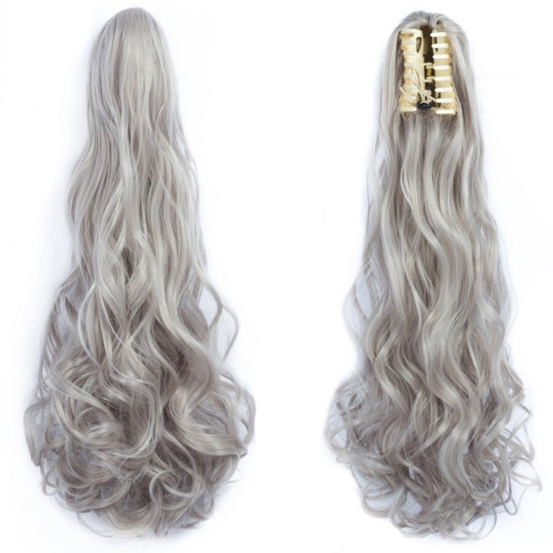 Thick Long Wavy Ponytail Clip-in Hair Extension – Natural Look, Easy Attachment 36