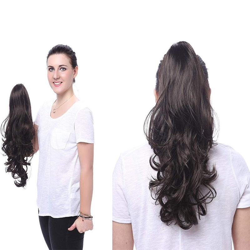 Thick Long Wavy Ponytail Clip-in Hair Extension – Natural Look, Easy Attachment 6