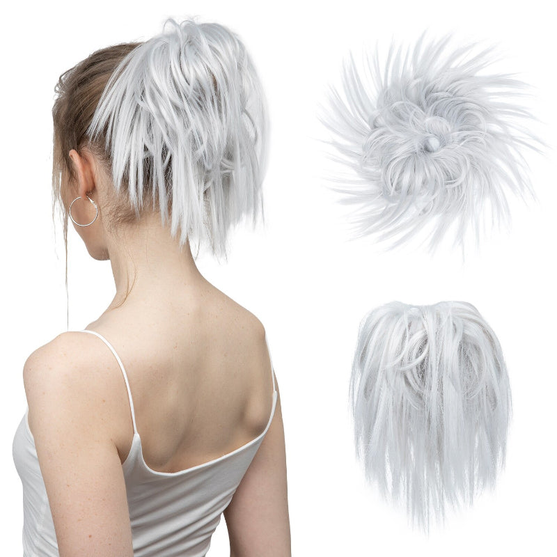 Thick and Fuller Messy Hair Bun Scrunchie – Realistic Hair Extensions for Effortless Style 11