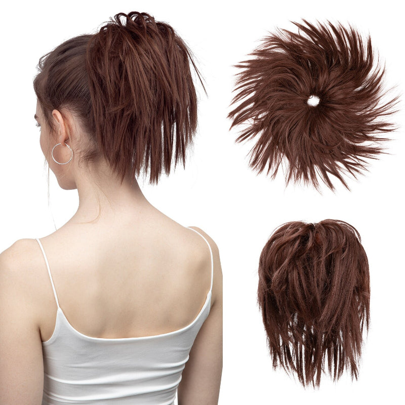 Thick and Fuller Messy Hair Bun Scrunchie – Realistic Hair Extensions for Effortless Style 25