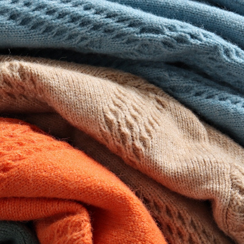 Thick and Warm Winter Oversized Knitted Turtleneck Pullover Sweaters 6