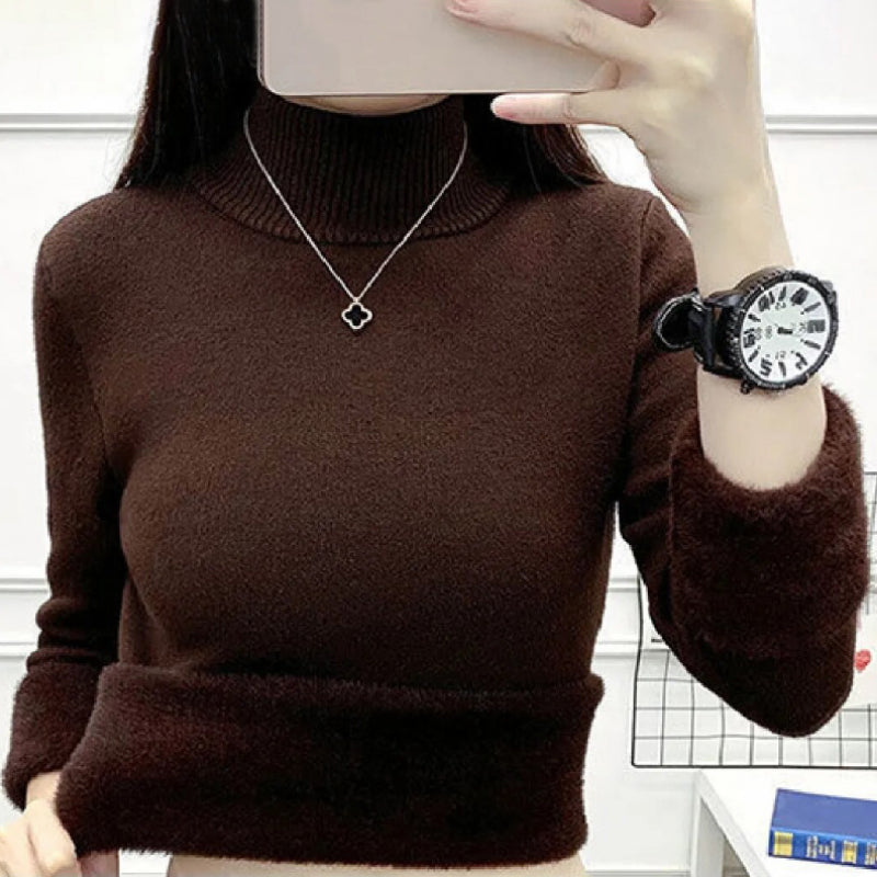 Thick and Warm Winter Pullover Turtleneck Sweater 5